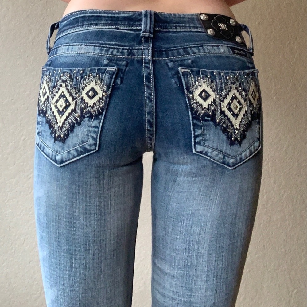 Geometric Miss Me Jeans
